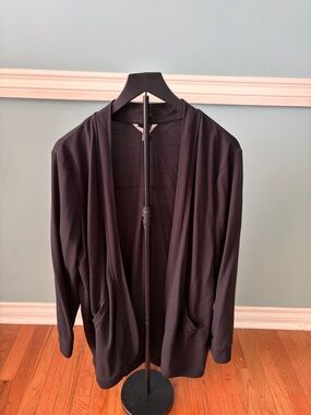 Banana Republic Black Open-Front Cardigan